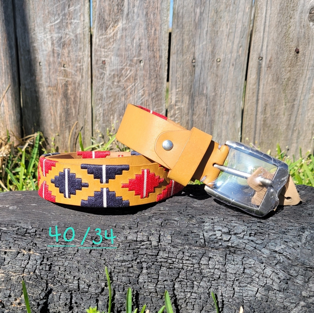 Leather belt